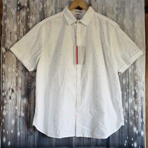 Denim & Flower Mens Slim Fit Button Down Side XL